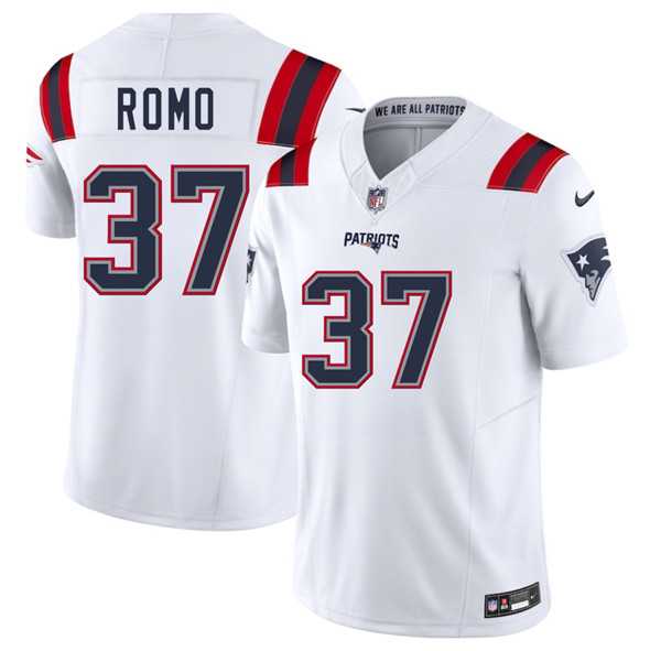 Men & Women & Youth New England Patriots #37 Parker Romo White 2025 F.U.S.E. Vapor Limited Stitched Jersey,We sell and wholesale Men & Women & Youth New England Patriots #37 Parker Romo White 2025 F.U.S.E. Vapor Limited Stitched Jersey on line form chian!
